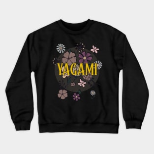 Aesthetic Proud Name Yagami Flowers Anime Retro Styles Crewneck Sweatshirt